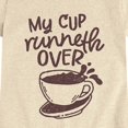 thumbnail image 3 of Instant Message - My Cup Runneth Over Fitted Short Sleeve Graphic T-Shirt, 3 of 6