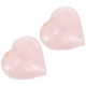 thumbnail image 3 of 2 piezas de piedra de cristal creativa en forma de corazón, piedra rosa en forma de corazón, 3 of 7