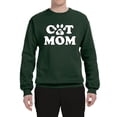thumbnail image 2 of Wild Bobby, Best Paw Cat Mom, Pop Culture, Unisex Crewneck Graphic Sweatshirt, Forest Green, Medium, 2 of 3