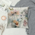 thumbnail image 2 of ONETECH Watercolor Floral Pillow Covers  Brown Cream Grey Teal Flower Couch Pillow Cases Rustic Abstract Modern Throw Pillows Home Decor for Living Room Bedroom Bed Cushion Outdoor, 2 of 5