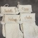 thumbnail image 4 of Medias navideñas con nombre personalizado, calcetines con monograma y decoración navideña, medias con nombre bordadas personalizadas, regalo de Navidad tejido, 4 of 5