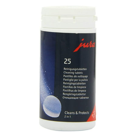 2-Phase Cleaning Tablets for Fully Automatic Coffee Machines, 25 Count Jura - Pack of