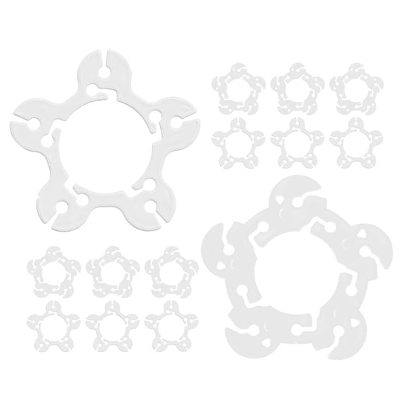 WHAMVOX White Balloon Clips for Home Party Decorations Made of Plastic 100pcs