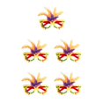 thumbnail image 2 of Monstrate DIY Plume anteojos marco carnaval gafas decorativas rendimiento mascarada vestido fiesta favores gafas amarillo Type2 NO2, 2 of 6