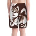 thumbnail image 3 of Cauagu Vintage Husky Dog Print Swim Trunks for Men,Youth Boys Swim Shorts Compression Liner Beach Shorts Boys' Swimming Shorts 7-20 Years Bathing Suit-Medium, 3 of 7