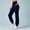 Dark Blue women high waisted jogger pants with pockets a1, variant on BRELIL Women's High Waisted Jogger Pants with Pockets Solid Casual Active Long Lounge Pants Athletic Workout Fall Winter Comfort Trousers, Army Green S