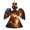 Angel Shape, variant on Wolf On Fire Burning Cool Flaming Wooden Christmas Ornament Angel Shape,Xmas Tree Hanging Decoration 6 PCS