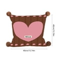 thumbnail image 3 of Cojín decorativo en forma de corazón 16x16 pulgadas - Cojín rojo de amor con funda y inserto lavables extraíbles para sofá, cama y silla, 3 of 6
