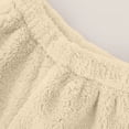 thumbnail image 4 of Nilvkv Girls Lounge Pants, Girls Sweatpants, Fleece Lined Joggers with Cuffed Legs and Elastic Waist Designed for Cozy Winter Warmth Beige 7-8 Years, 4 of 8