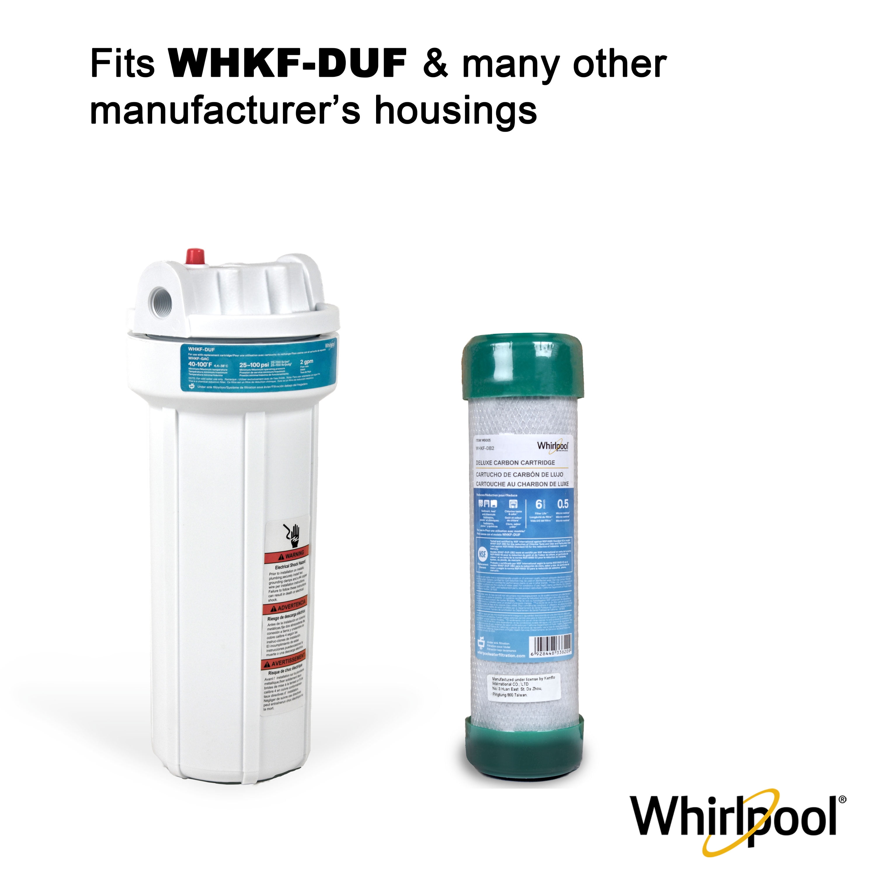 Whirlpool Undersink Water Filter Replacement Cartridge, #WHKF-DB2