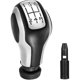 thumbnail image 1 of Black 5 Speed Gear Shift Knob With Adapter For Peugeot 106 107 205 206 207 301 306 307 308 406 407 408 508 605 806 807 2008 3008 5008 Citroen C2 C3 C4, 1 of 5
