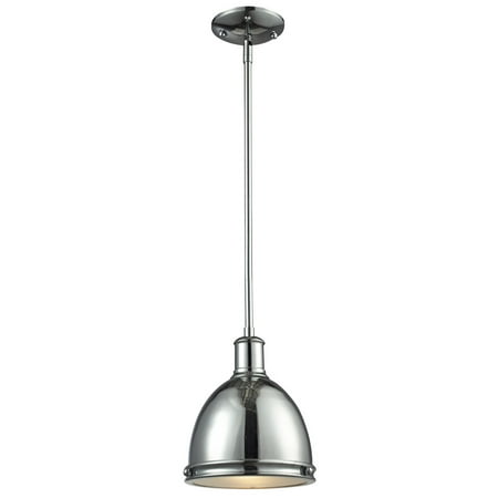 

Mini Pendants 1 Light With Chrome Finish Steel Medium Base Bulb 8 inch 100 Watts
