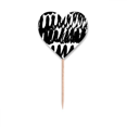 thumbnail image 1 of Brushwork Curve Texture Art Deco  Fashion Toothpick Flags Heart Lable Cupcake Picks, 1 of 3