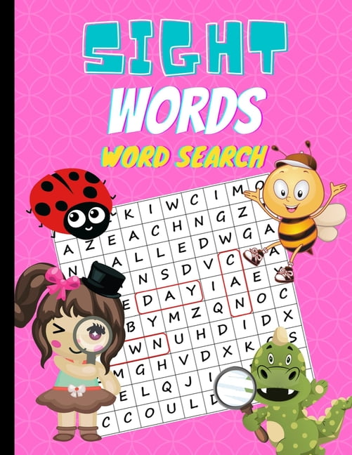 Sight Words Word Search: Large Print Activity Book For Toddlers And ...