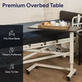 thumbnail image 2 of Medacure Adjustable Overbed Table with Wheels - 50 Lb Weight Capacity, 2 of 7