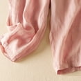 thumbnail image 5 of RongHuan Cotton Linen Pants for Women Causal Elastic Waist Pants Fashion Outdoor Jogger Sweatpants Breathable Harem Pants, 5 of 7