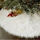 thumbnail image 1 of Decoración de falda de felpa de árbol de Navidad de 47 pulgadas para fiesta de Navidad decoraciones de falda de árbol de Navidad de piel sintética brillar Electrónica, 1 of 5