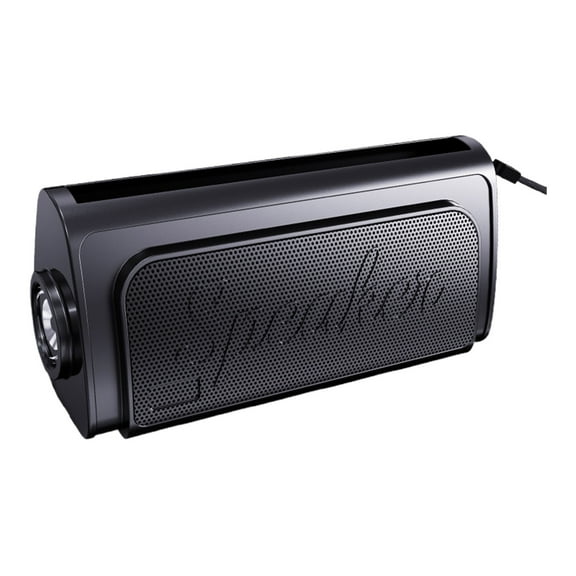 Mini Outdoor Bluetooth Speaker, Wireless Portable Speaker, Solar Powered Bluetooth Speaker with Flashlight and Phone Stand, Compact Card Slot Music Player for Camping Hiking