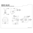 thumbnail image 3 of Kingston Brass KB538LSO Robinet de Douche, Nickel Brossé, 3 of 3