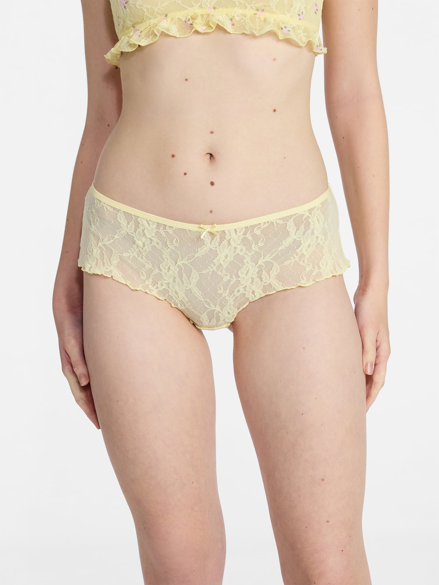 No Boundaries Mesh and Lace Cheeky Panties, 3-Pack, Women's, Sizes XS-XXXL