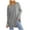 Grey, variant on Wiyuqeen Tunic Tops with Thumb Holes Women 2024 Basic Solid Crew Neck Long Blouses Dressy Casual Raglan Long Sleeve Tshirts to Wear with Leggings Baggy Clothing Autumn