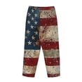 thumbnail image 3 of Lsque American Flag1 Print Women's Pajama Pants, Lounge Pant - Comfortable Home Wear,Elastic Waistband, Stylish Design-Small, 3 of 9
