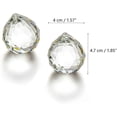 thumbnail image 2 of Clear Glass Crystal Ball Prism Pendant Suncatcher 40mm Pack Of 2, 2 of 4