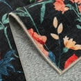 thumbnail image 7 of BERTHMEER 2'x3' Small Area Rugs for Bathroom Bedroom Entryway Kitchen Dorm Entrance Non Slip Washable Black Floral Vintage Oriental Rugs, 7 of 7