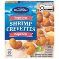 thumbnail image 1 of BlueWater Seafoods Popcorn Shrimp Whole, Tail-Off Shrimp, Breaded with Crunchy Panko Breadcrumbs, Frozen, 325 g Package, Crunchy panko breaded popcorn shrimp, 1 of 8