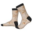 thumbnail image 2 of KLL Tortilla Print Cool Socks Men's Women's Crew Socks Funny Crazy Novelty Stockings, 2 of 7