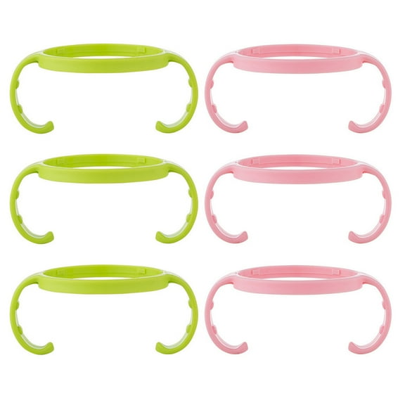 KONTONTY 6Pcs Feeding Bottle Handles Assorted Colors Non Slip Ergonomic Grip for Easy Holding
