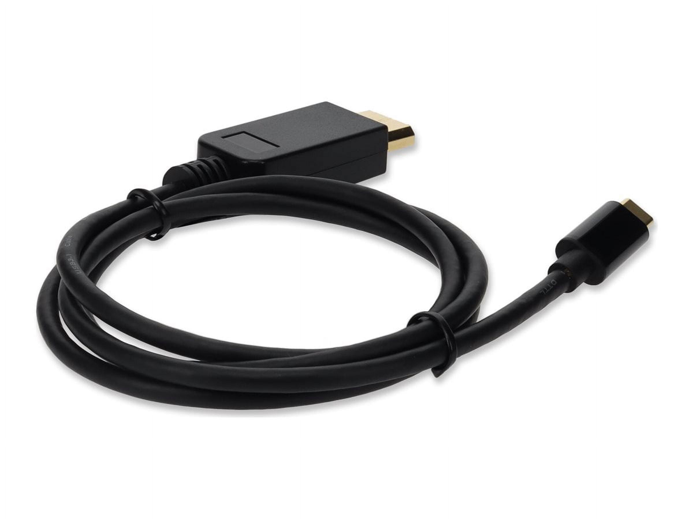 AddOn 3ft USB C 3.1 Male to DisplayPort Male Black Cable