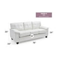 thumbnail image 2 of Glory Furniture Gallant Sofa in White Color, 2 of 6