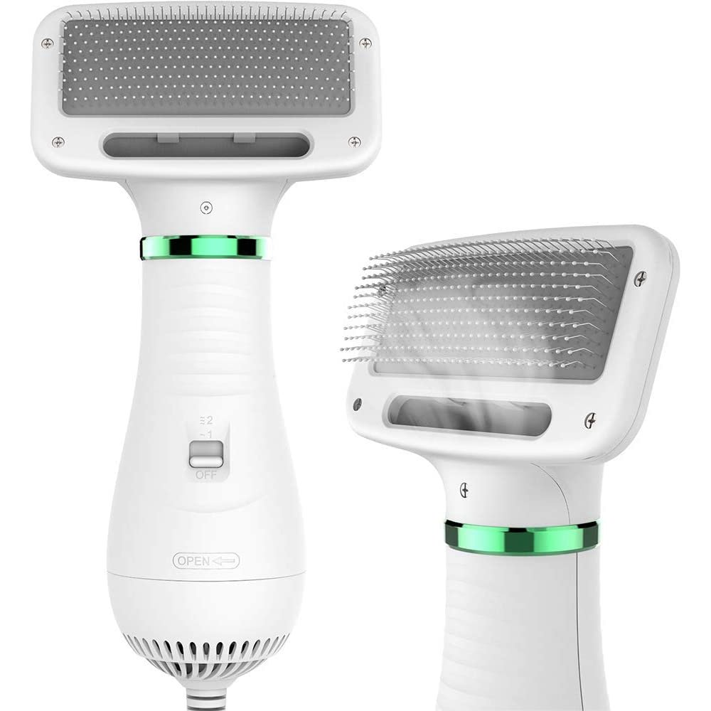 Barka Ave Pet Hair Dryer, 2 in 1 Pet Grooming Hair Dryer with Slicker