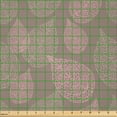 thumbnail image 2 of Ambesonne Leaves Fabric by the Yard Microfiber, Woodland Foliage Motifs, 5 Yards, Pale Pink Umber, 2 of 2