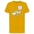 thumbnail image 1 of Boy And Dog Cute Cartoon T-Shirt Men -Image by Shutterstock, Male XX-Large, 1 of 2