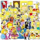 thumbnail image 1 of Pegatinas de anime de vinilo impermeables de Los Simpson, 100 unidades/lote, 1 of 3