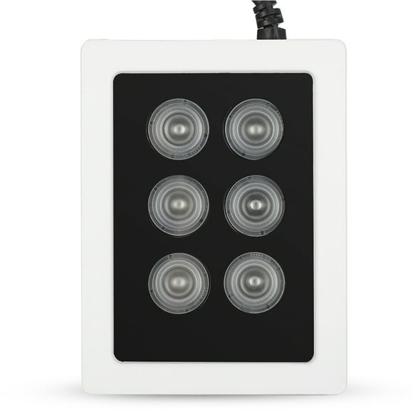 Luz de relleno infrarroja de 12 V CC y 6 W, 6 lámparas, iluminadores IR, IP66, resistente al agua, para cámaras de vigilancia de seguridad.