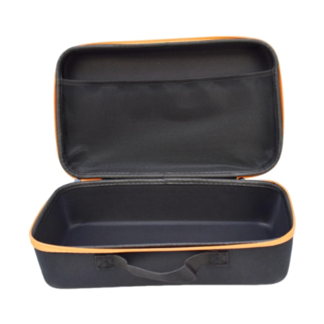 Estuche para taladro eléctrico, bolsa de herramientas EVA rígida, portátil, con cierre de cremallera, 36 x 20,5 x 11 pulgadas Negro Naranja