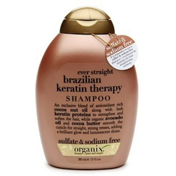 Organix Ever Straight Shampoo Brazilian Keratin Therapy 13 oz (Pack of