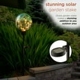 thumbnail image 5 of Alpine Corporation 33" Tall Outdoor Solar Globe Garden Stake with LED Lights, Multicolor, 5 of 13
