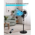 thumbnail image 4 of BLACK+DECKER BFSR18B 18 Inches Stand Fan with Remote, Black, 4 of 6