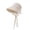 White, variant on Ladies Thin‑Fabric Bow‑Knot Drawstring Bucket‑Hat Large Brim Sun‑Shade Portable Casual Vacation Headwear
