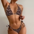 thumbnail image 2 of Traje de baño de 2 piezas con cintura alta y tirantes cruzados para mujer Fridja  nalpqowj52928, 2 of 7