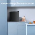 thumbnail image 3 of KNDKO Upright Freezer, 1.2cu.ft Compact Freezer with Adjustable Thermostat & Removable Shelves, Stand Up Freezer for Home/Office/Dorm, Black, 3 of 6