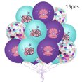 thumbnail image 2 of Globos de conchas marinas, globos de mylar de aluminio de conchas marinas multicolores para baby shower, cumpleaños, suministros de decoración para fiestas con temática del océano, 2 of 6