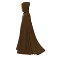 thumbnail image 3 of Hvyesh Renaissance Hooded Cape Vintage Medieval Cloak with Hood Halloween Costume, 3 of 4