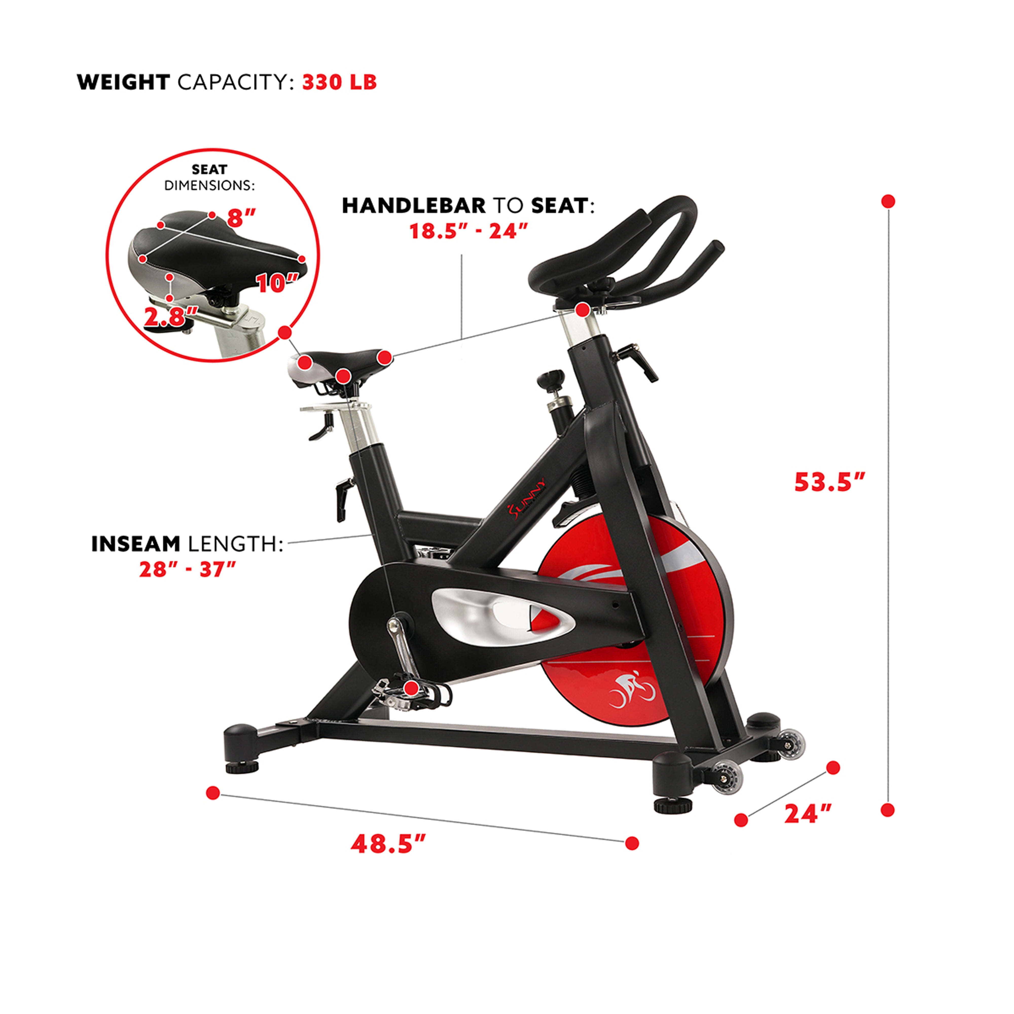 sunny magnetic spin bike