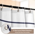 thumbnail image 4 of Abstract Line Art Design Bathroom Accessory Curtain Sets Bath Curtain Anti-Slip Mats and Toilet Pad 66x72in, 4 of 8