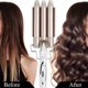 thumbnail image 3 of Rizador de pelo de tres tubos para mujer, rizador de pelo con forma de flor de pera, rizador de ondas con forma de huevo y férula con forma de onda de agua, 3 of 3